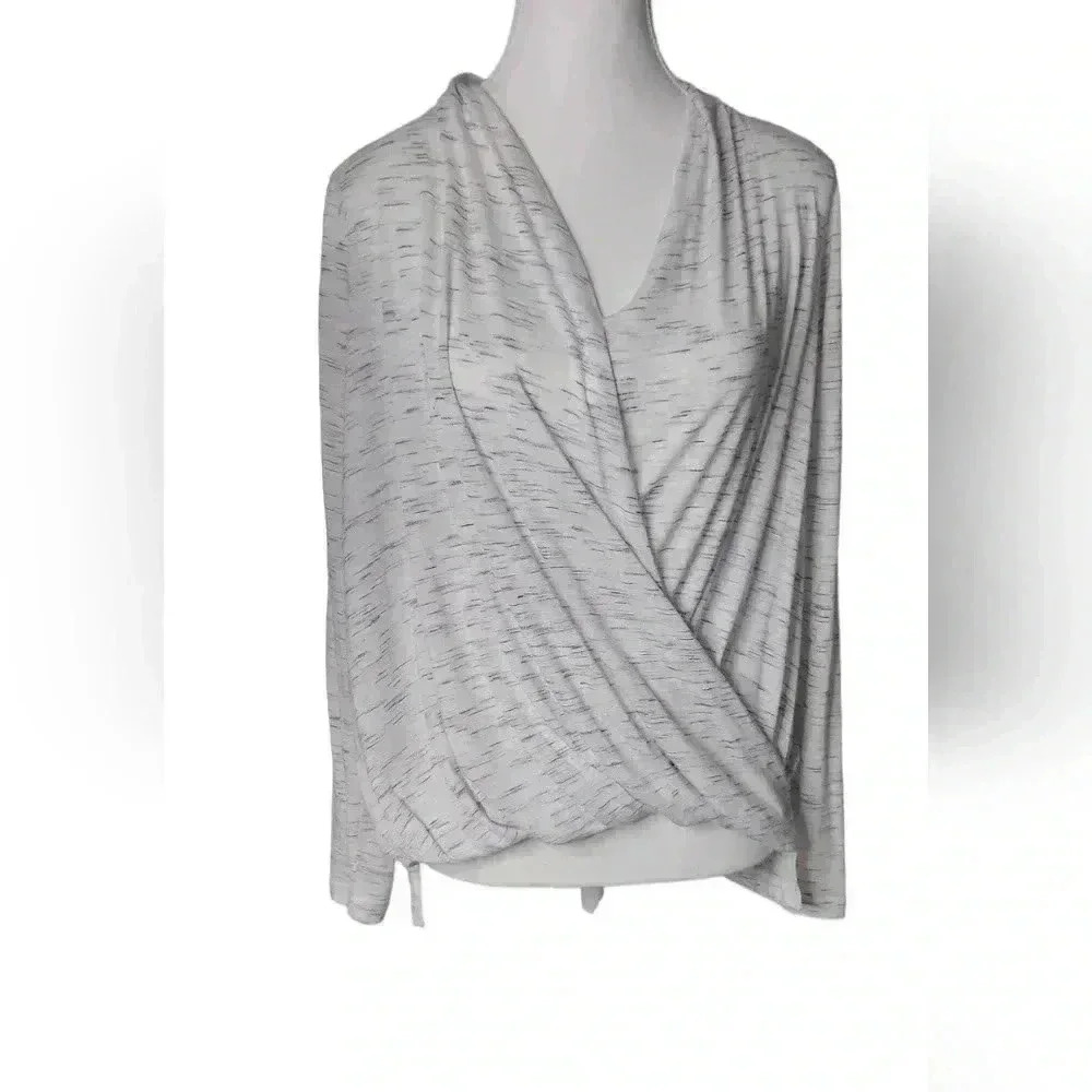 Anthropologie Akemi + Kin Surplice Faux Wrap Knit Top Blouse XS